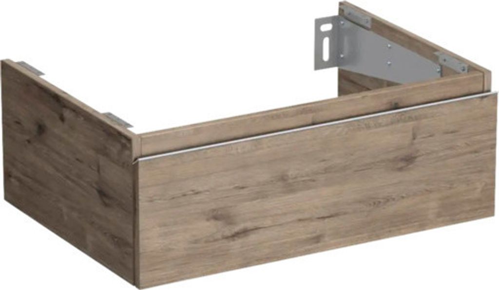 Jungborn Waschtischunterschrank TRENTA BxHxT 70 x 26 x 49,8 cm Frontfarbe eiche holzdekor TRE DESK SS 70 1Z S D370