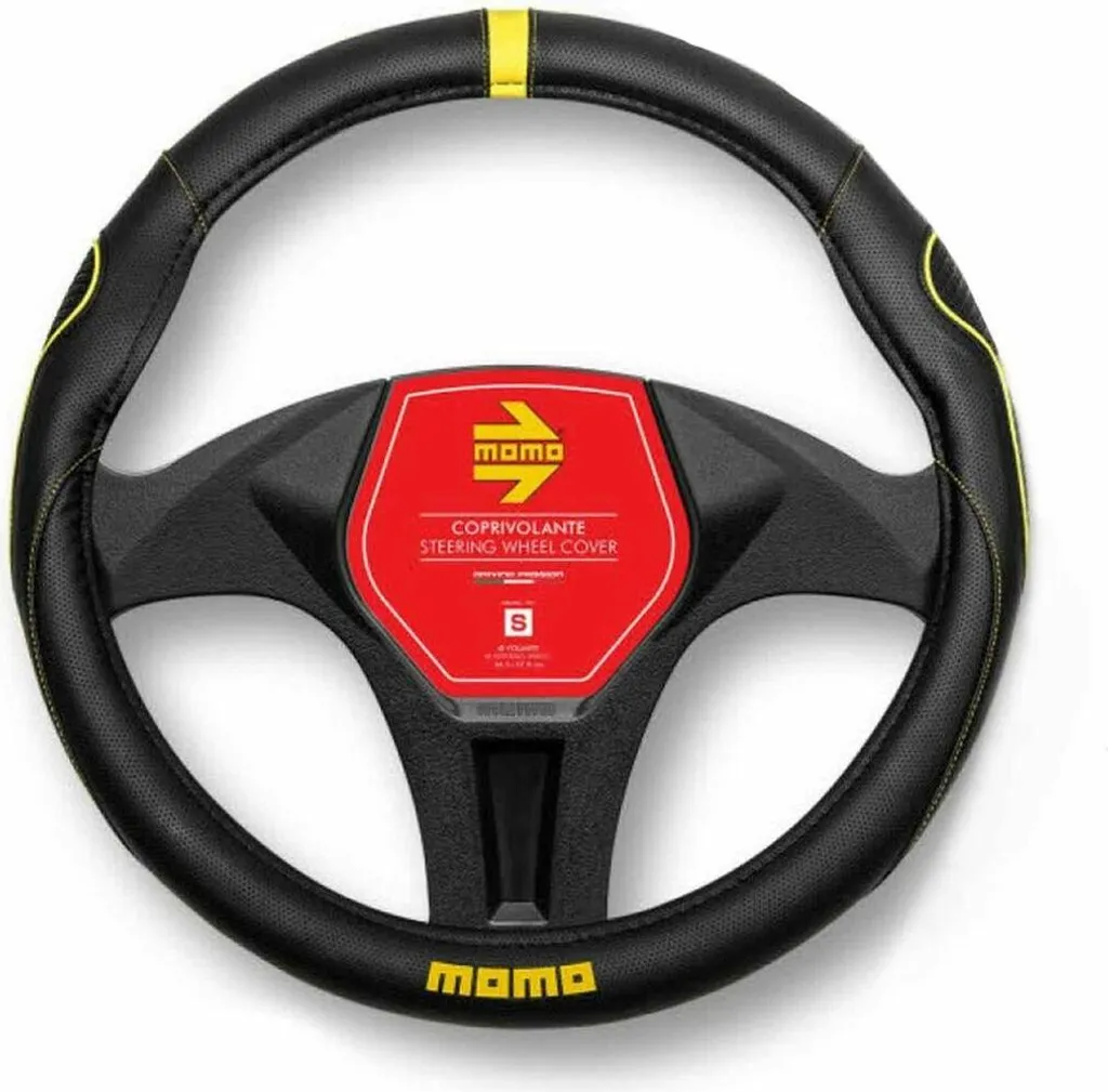 MOMO MOMLSWC014BY Coprivolante Executive Nero Giallo 38cm