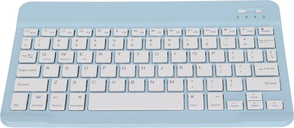 Drahtlose Tastatur mit Sperrbildschirmfunktion, klein, tragbar, stabile Verbindung, lange Akkulaufzeit, Mini-Funktastatur für PCBlue