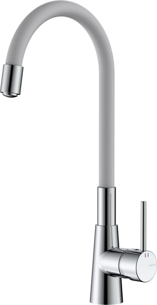 Avapax | Küchenarmatur - Chrom Glänzend - Flexibler Auslauf - Mäßiger Wasserfluss - Modernes Design