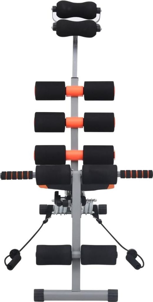 vidaXL Bauchtrainer in L-Form mit Elastischen Bändern