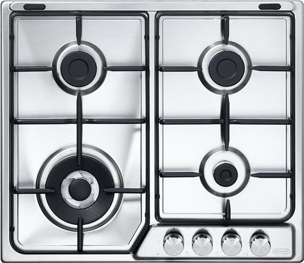De’Longhi IF 46 ASDV SP N, Edelstahl, Integriert, 58 cm, Gaskochfeld, Edelstahl, 4 Zone(n)