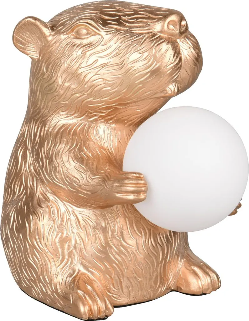 Lampe de table pour ambiance cocooning CAPI dorée pour chambre et salon - 3
