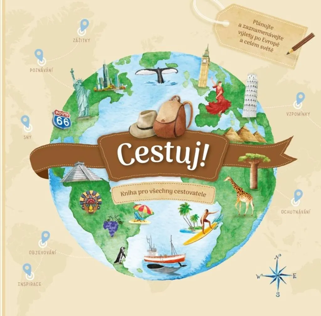 Cestuj ! Album de voyage illustré avec compartiments photos et récits