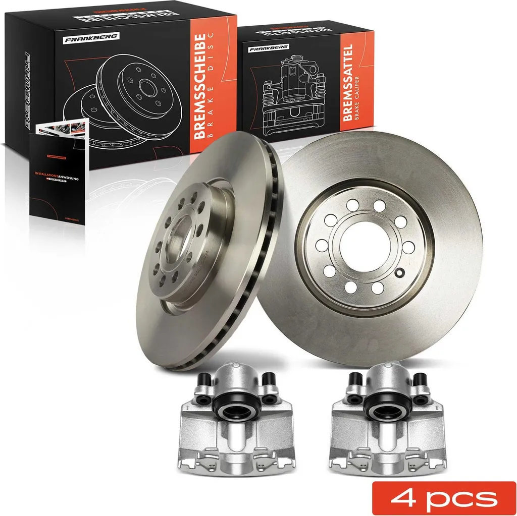 Double Étrier de Frein et Disques Ventilés Avant pour VW Golf et Audi