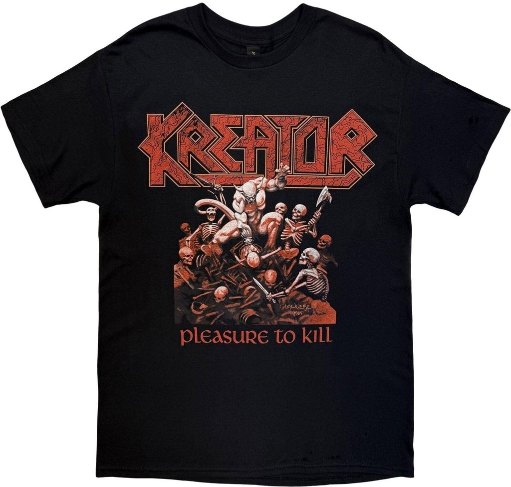 Kreator Pleasure To Kill Soft (Back Print) Black M T-Shirt