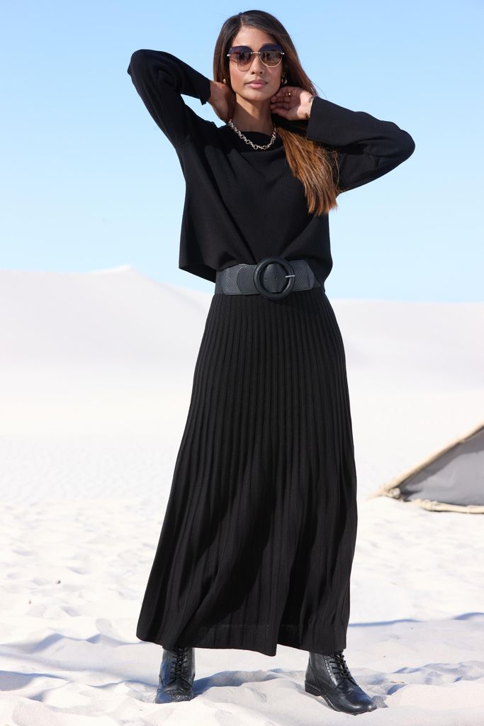 LASCANA Taillengürtel schwarz Größe 85