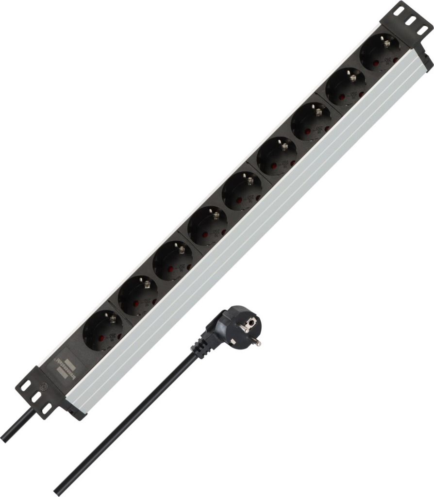 Brennenstuhl Alu-Line 19" stekkerdoos voor schakelkasten, Productafbeelding 