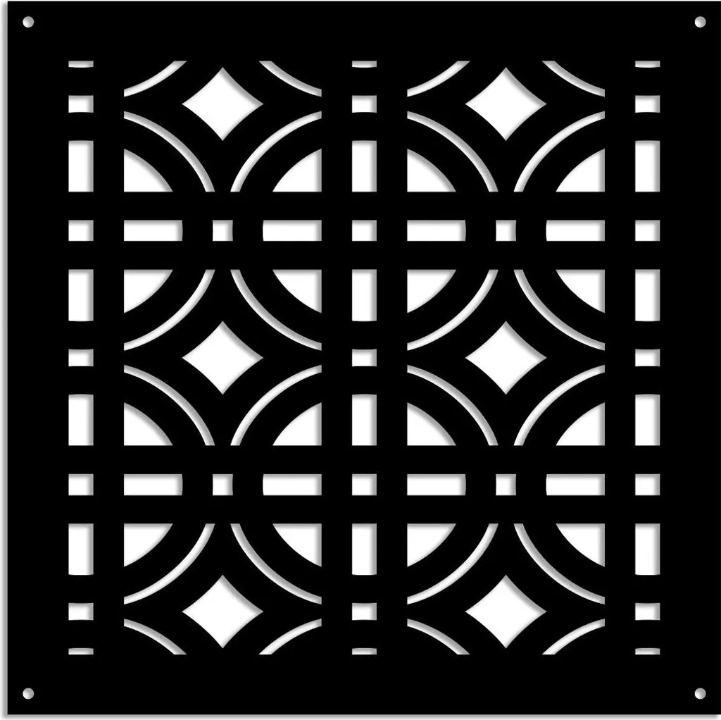 Offerta BELLATOR Pannello PVC Nero 48x48 cm - Frangisole Prezzo Outlet