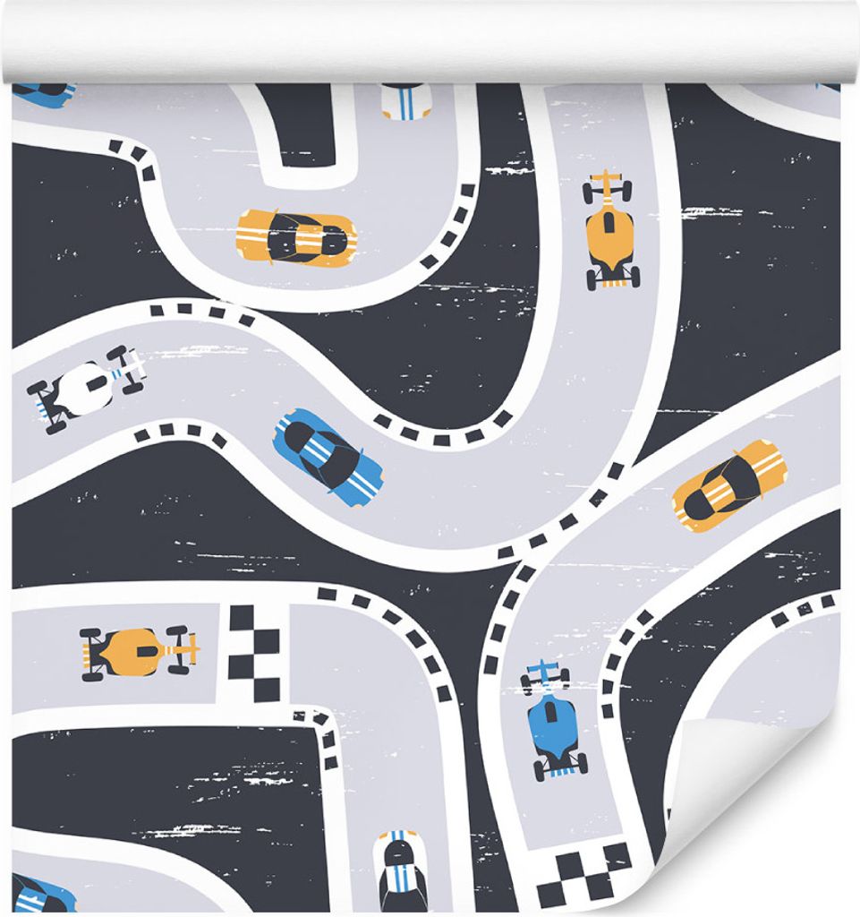 10m VLIES TAPETE Rolle Kinderzimmer Autos Sportwagen Rennen Sport XXL