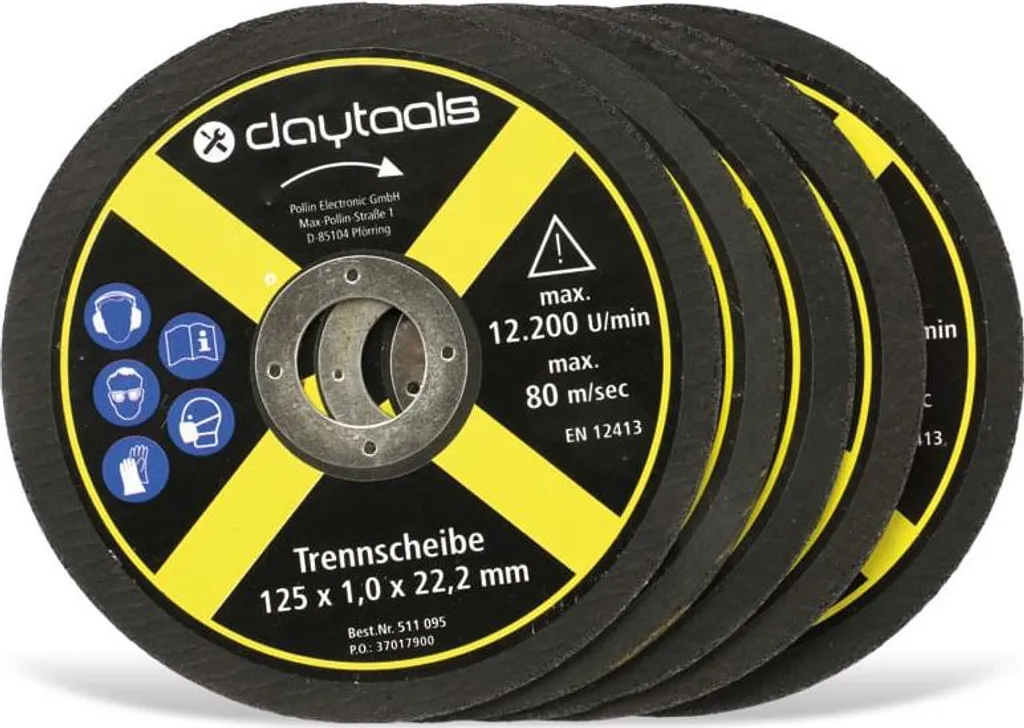 DAYTOOLS Disco da Taglio Metallo 125x1mm 5pz - Taglio Sottile Professionale