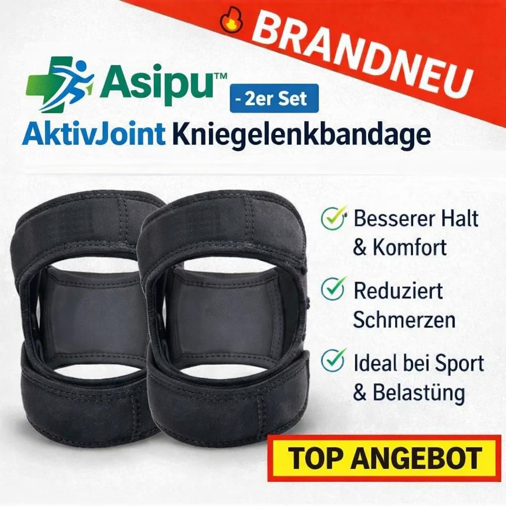 Asipu™ AktivJoint Kniegelenkbandage Kniebandage Kniestütze Produktbild 