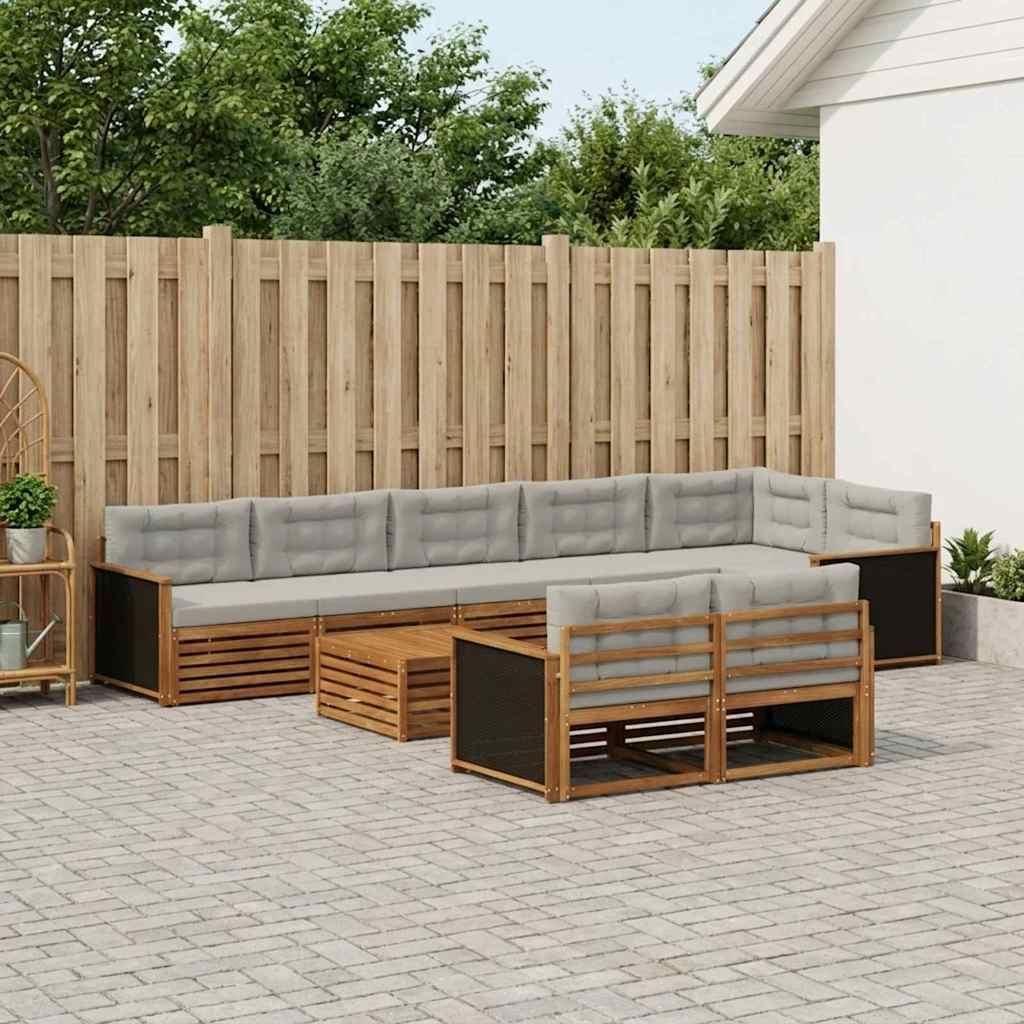 Möbel Outdoor-Sofagarnitur mit Kissen 9 pcsGartensofas - Gartensofas c1354