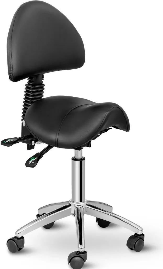 Chaise-selle pour cabinet médical et salon de coiffure réglable