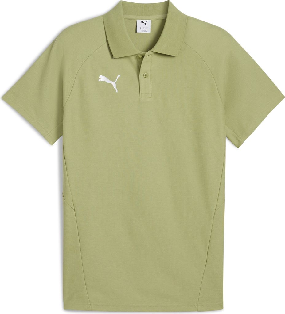 Puma teamEVOSTRIPE Poloshirt Herren calming grün silber Gr S