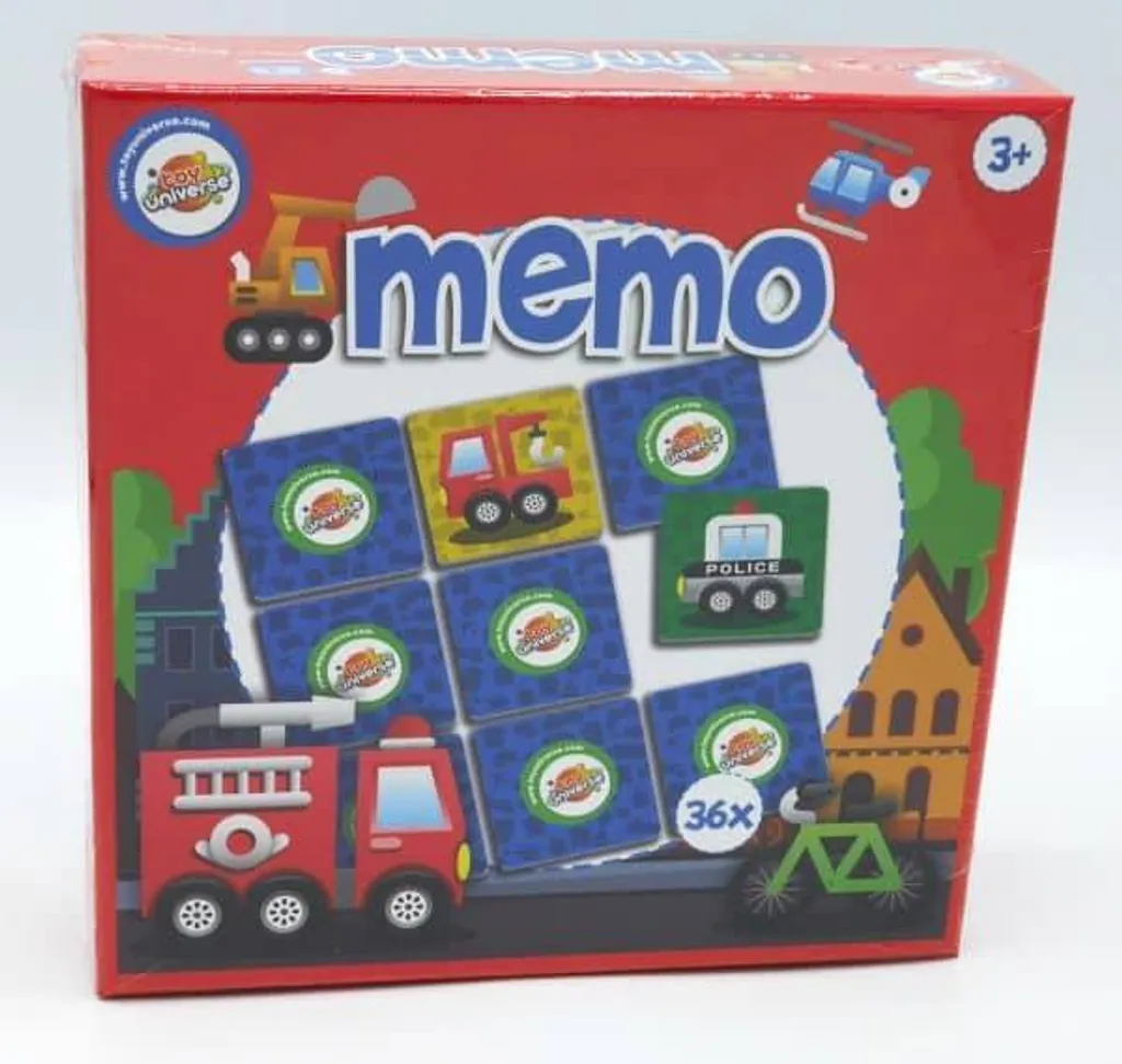 Jouet éducatif véhicule Memo robuste et coloré pour l'éveil des petits