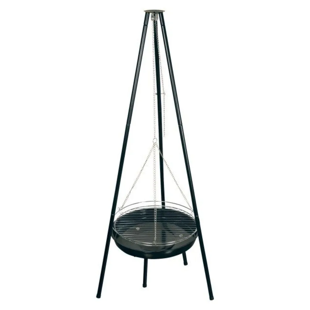 Barbecue de camping suspendu pour soirées entre amis - Grille de 52 cm