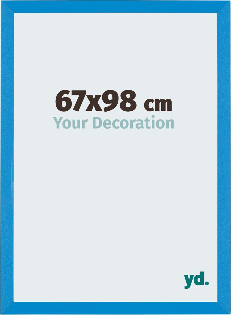 Bilderrahmen, 67x98 cm, Hellblau, MDF, Mura