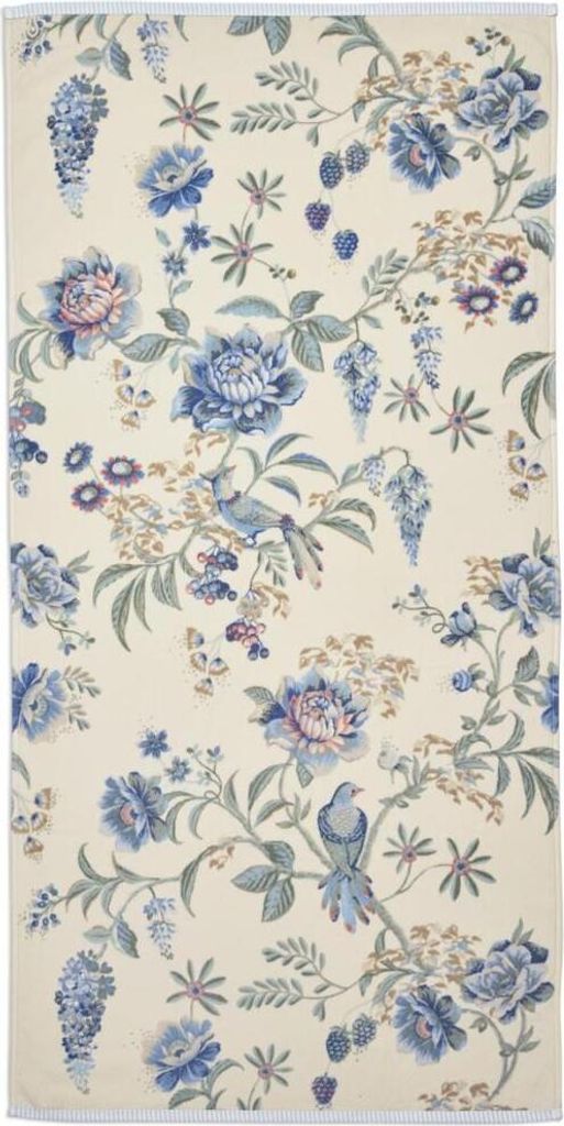 Pip Studio Handtuch Secret Garden Farbe WhiteBlue Größe Produktbild 