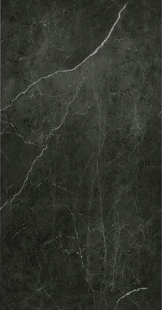 Duschrückwand BREUER Marmoroptik Seidenmatt Schwarz, Grau 255 x 150 cm 9482555000204