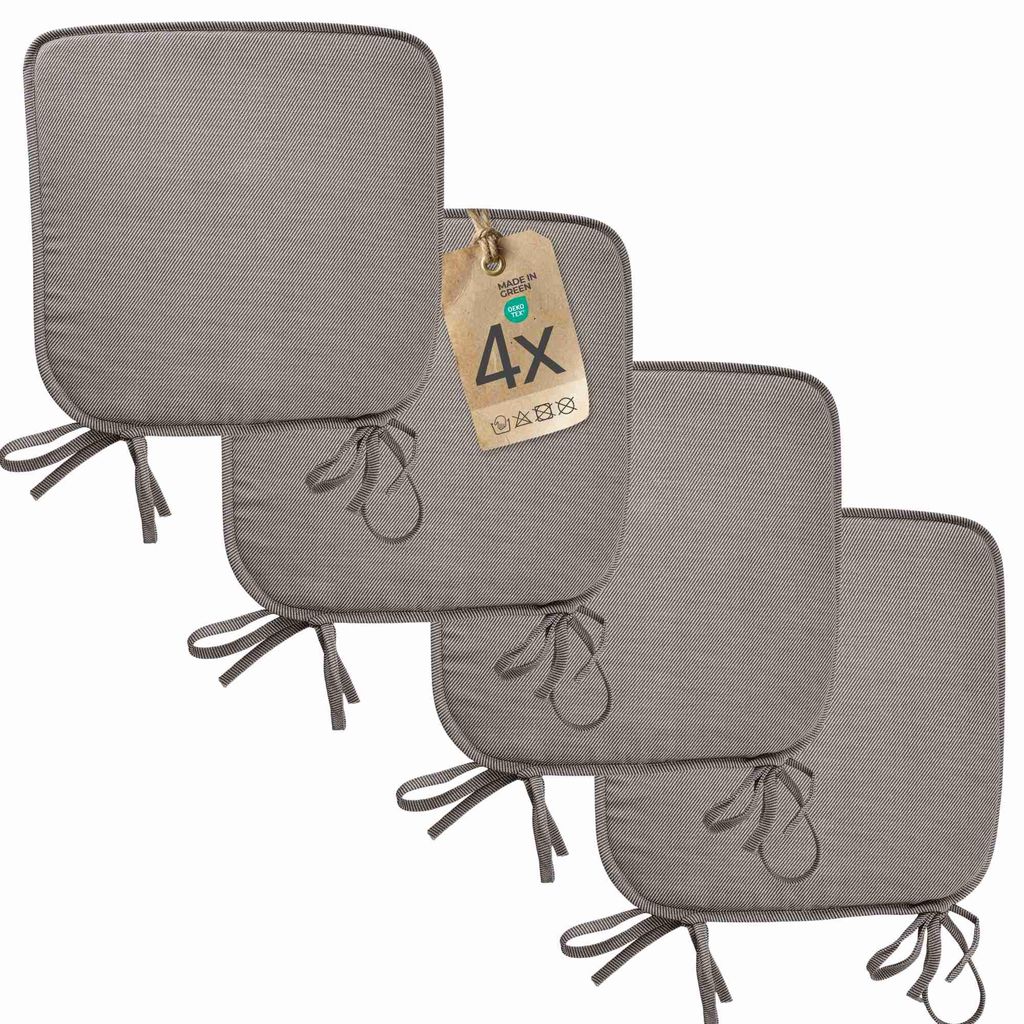 Sitzkissen Stuhlkissen Indoor & Outdoor 2er Set 38x38 cm - Produktbild 
