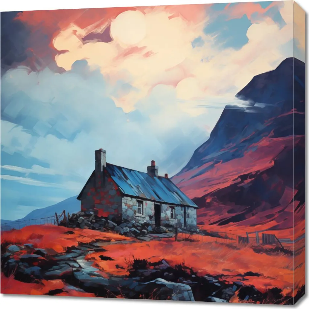 Décoration Murale Carrée Dernier Bastion 70x70 cm pour Salon Moderne