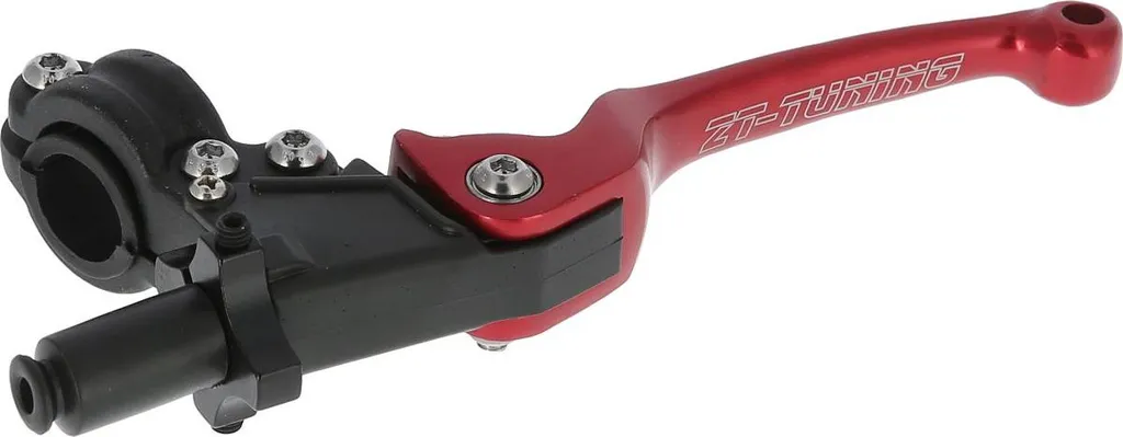 Kit leviers de frein et embrayage moto repliables rouge - 5
