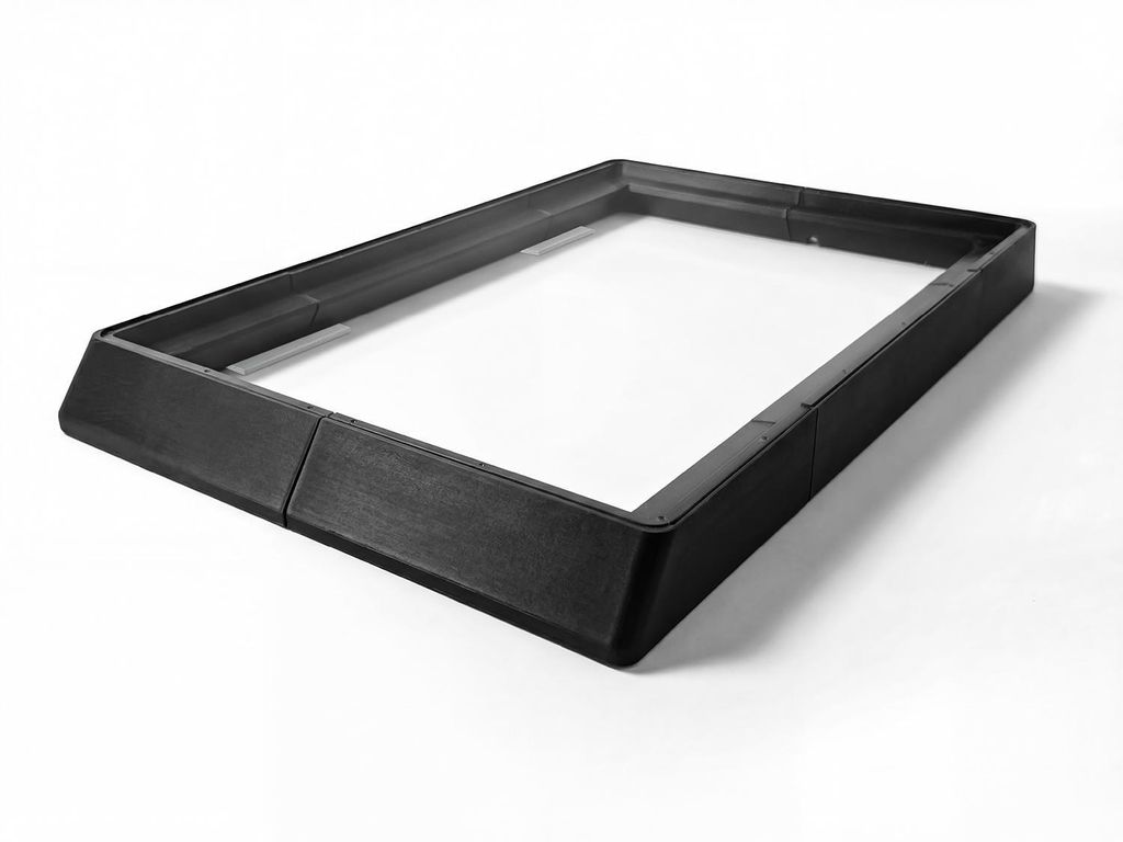 Flat Mount ASA mit Plexiglas schwarz für STARLINK STANDARD
