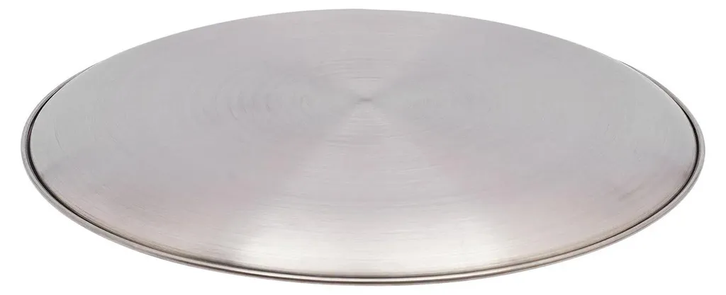 Plaque à pizza empilable en acier inoxydable 304 lot de 8 de 30 cm