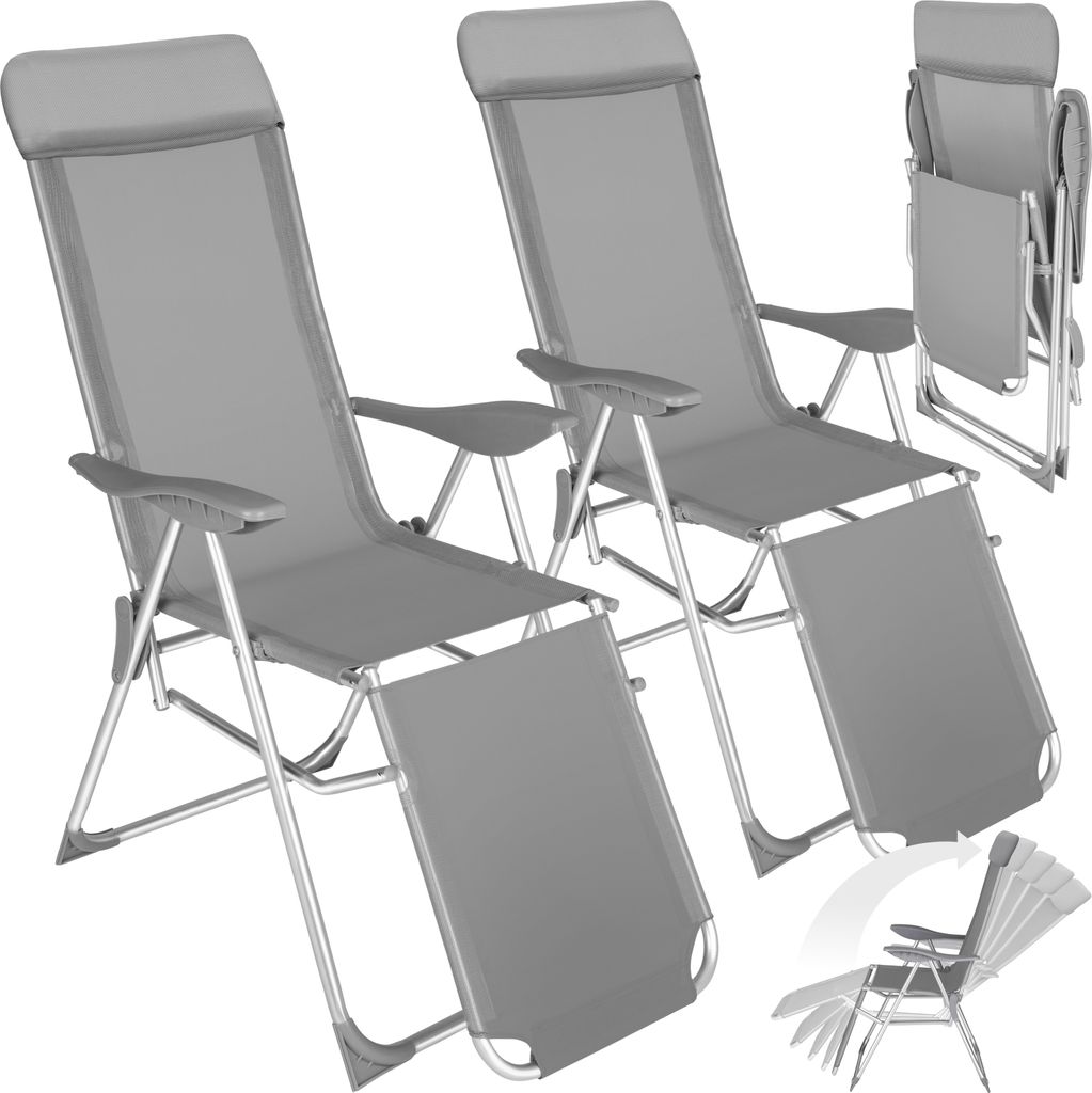sada 2 skládacích zahradních židlí Jana 146,5 x 59 x 117,5 Obrázek produktu 16