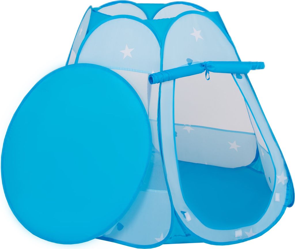 Selonis Tienda 105X90cm/200 Bolas De Campaña/Castilo Plegable con Bolas 6Cm para Niños, Gris:Perla Gris Transparente Azulclr Menta