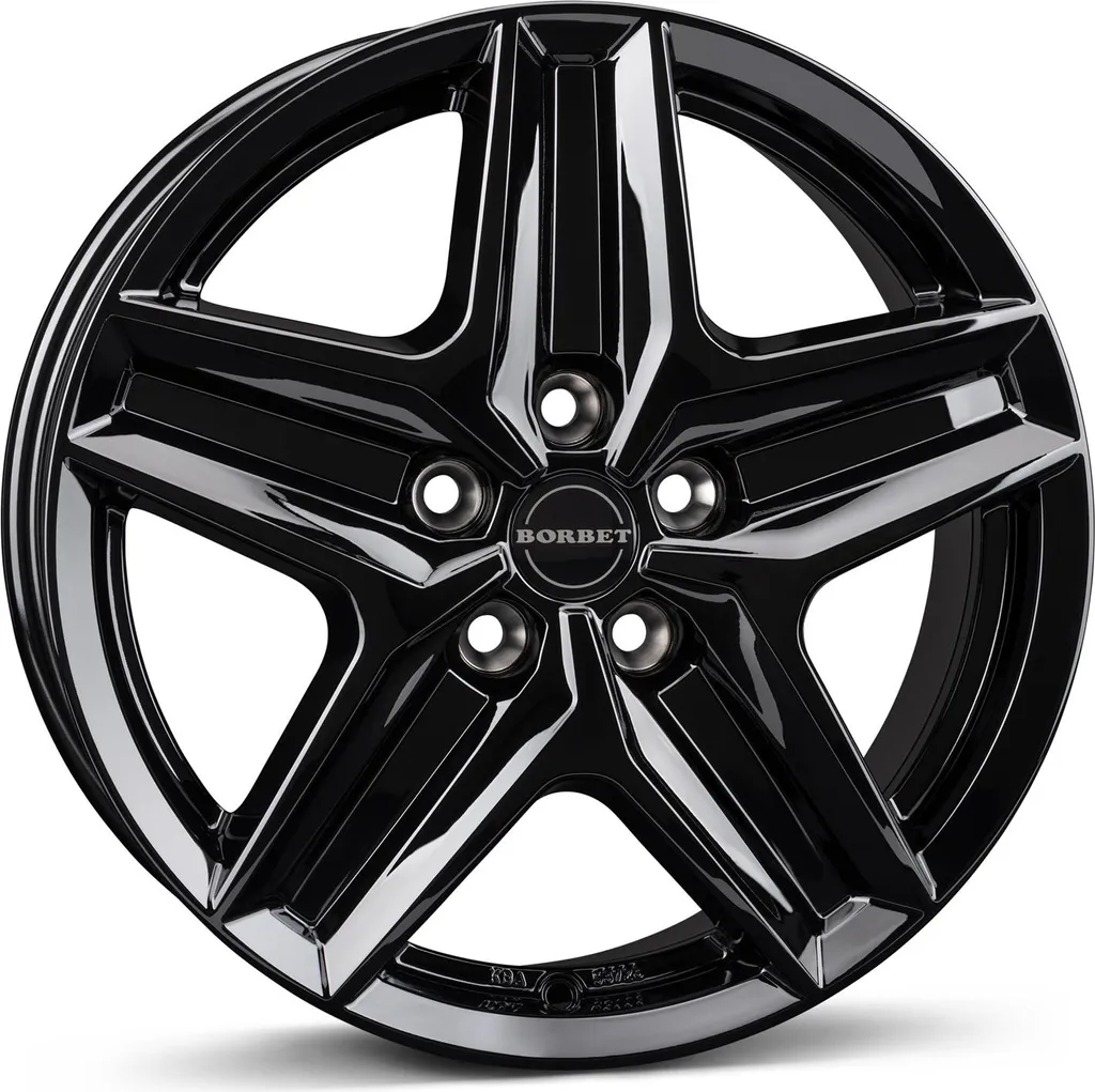 Jante alliage léger Borbet CWZ 7,5 x 18 pouces en Black Glossy élégant