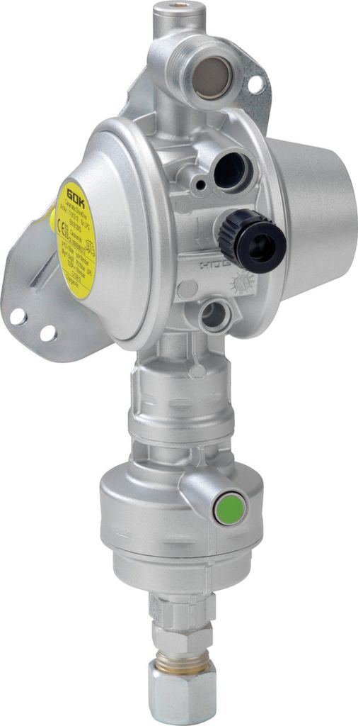 GOK Caramatic DriveOne mit Crash Sensor, Betriebsdruck:29 (30) mbar, Ausrichtung :Vertikal, Variante:90°