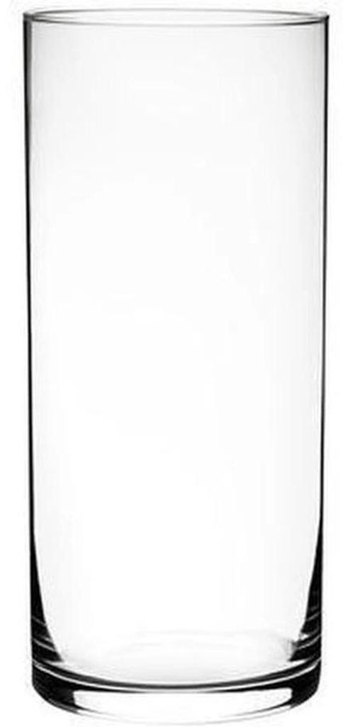 Glasvas oder Windlicht in Zylinderform, 25 cm hoch, 11 cm Produktbild 