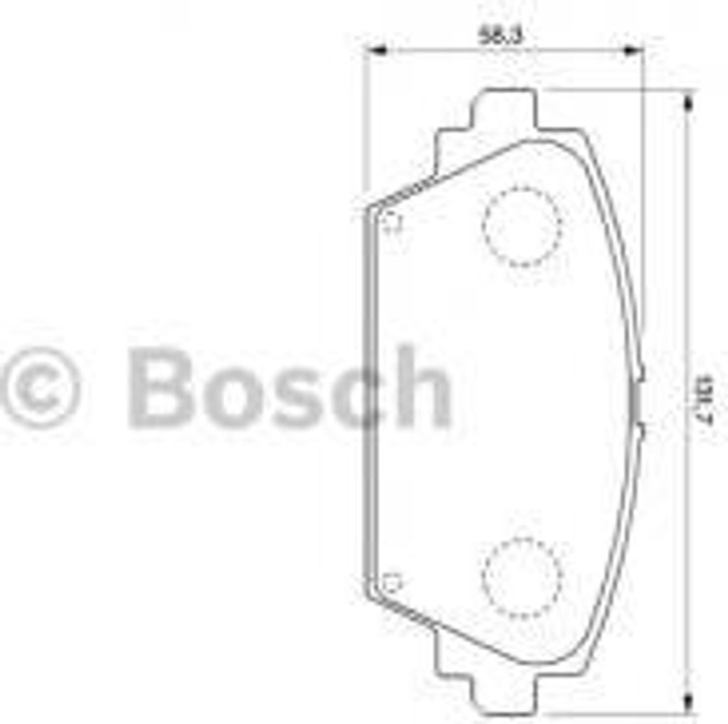 Bosch Bremsbelagsatz, Scheibenbremse 0 986 424 791