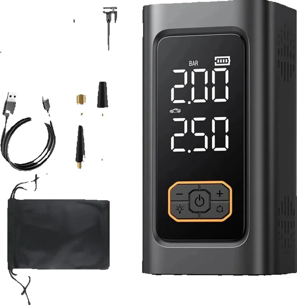 Avviatore Batteria Auto e Gonfiatore T-N1: Power Bank 4-in-1 Professionale
