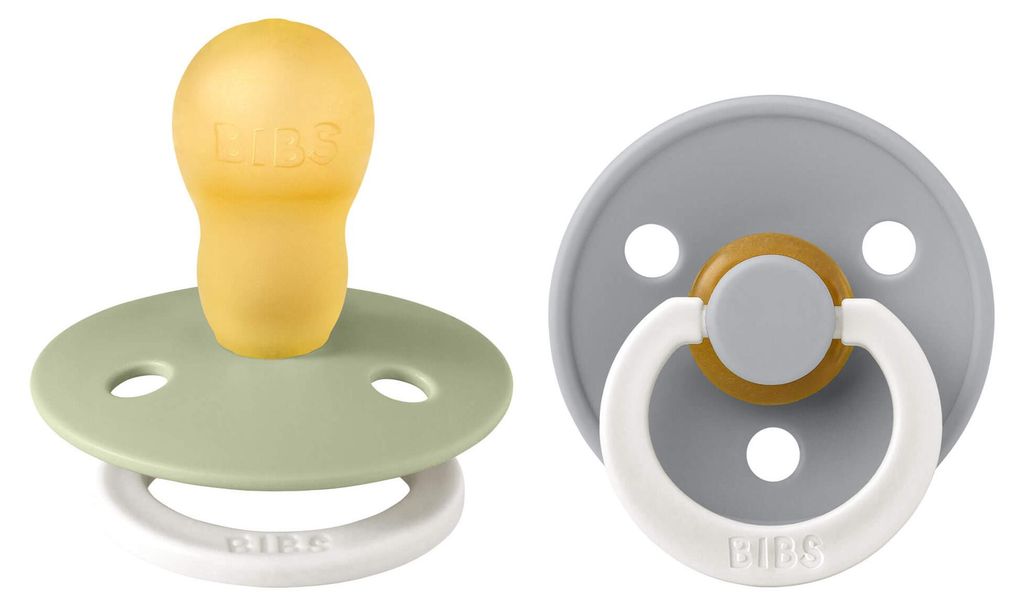BIBS COLOUR cumlík - 2x cumlík cherry prírodný kaučuk, Obrázok produktu 