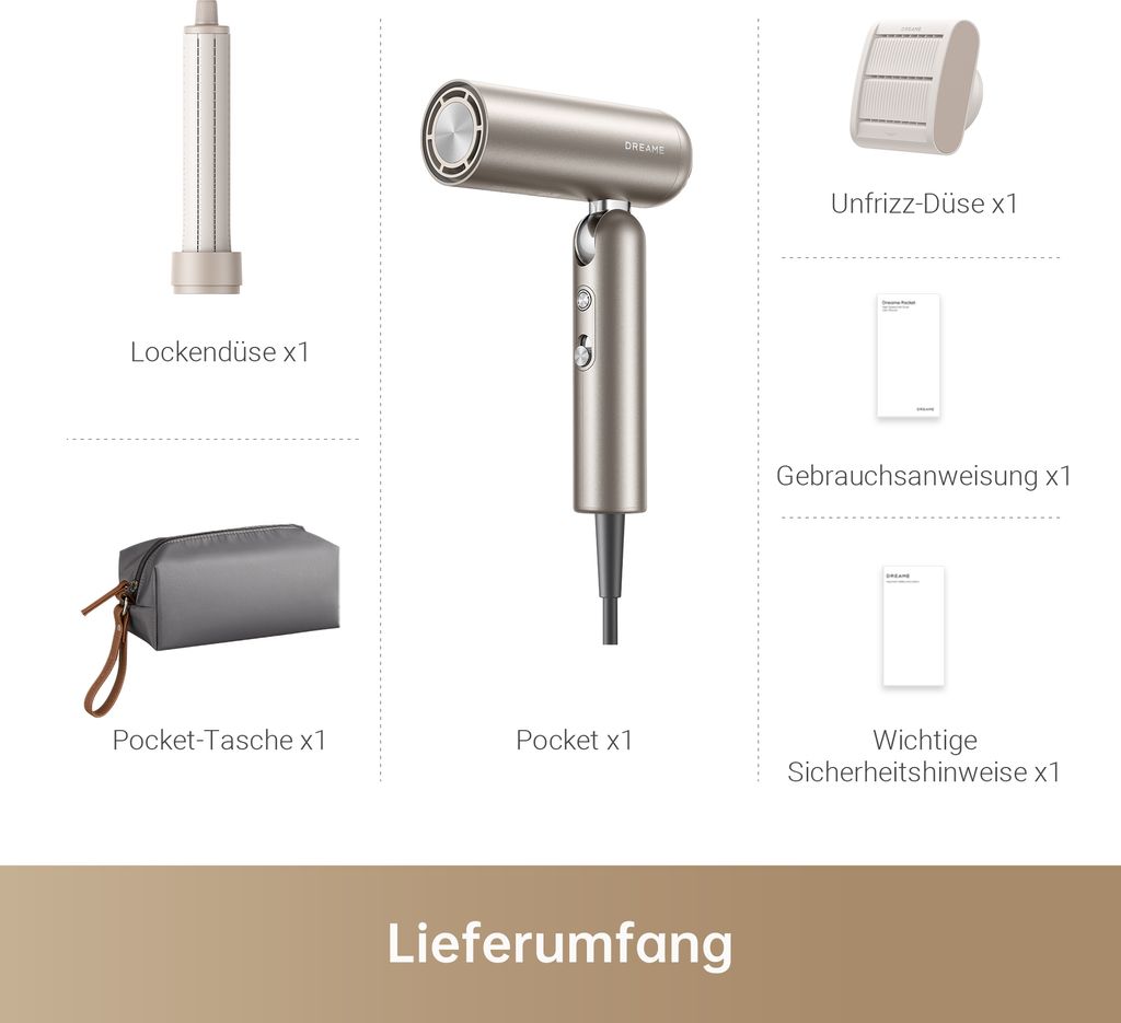 Dreame Pocket Hochgeschwindigkeits-Haartrockner, 3 Produktbild 7