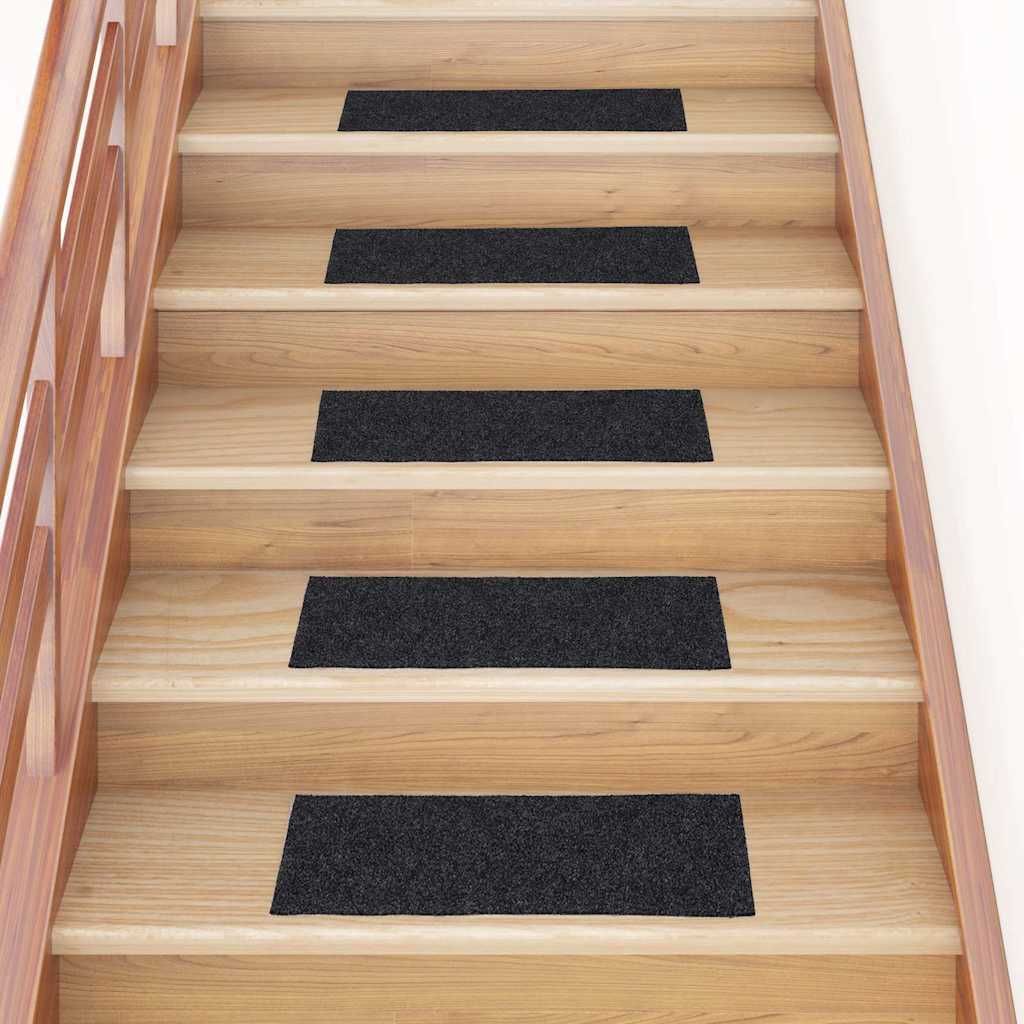 "2026 Aktion"Stufenmatten Selbstklebend 30 Stk. 60x25cm Grau Rechteckig Promotion355905 - Stufenmatten