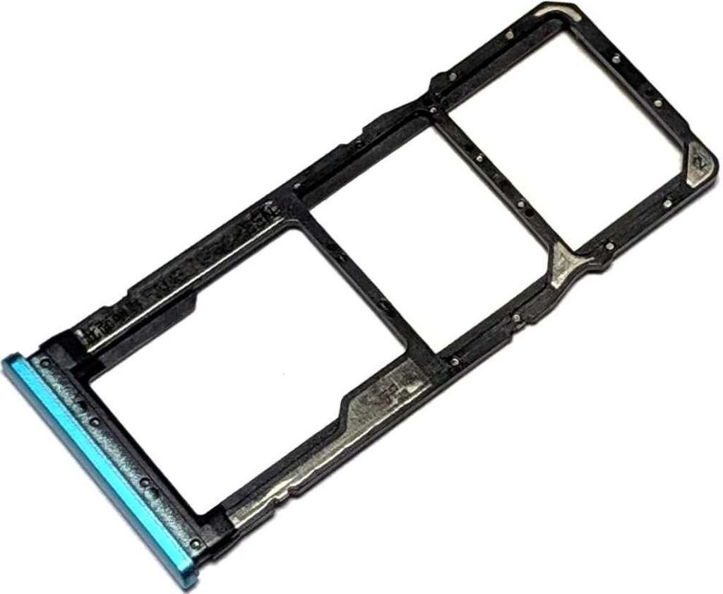Dual Simkartenhalter und micro-SD Speicherkartenfach für Xiaomi Redmi Note 9, Original Ersatzteil, Grün
