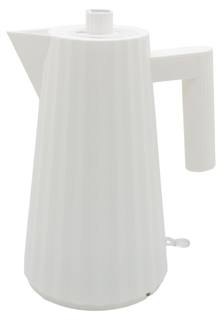 Alessi MDL06 W Plissé Elektrischer Wasserkocher weiß, Produktbild 