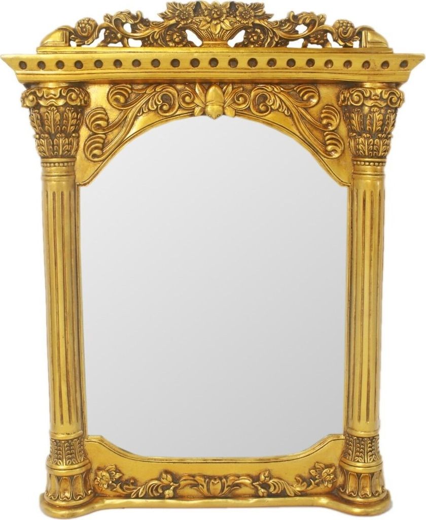 Casa Padrino Barock Wandspiegel Gold 90 x H. 115 cm - Barockstil Spiegel Antik Stil Möbel