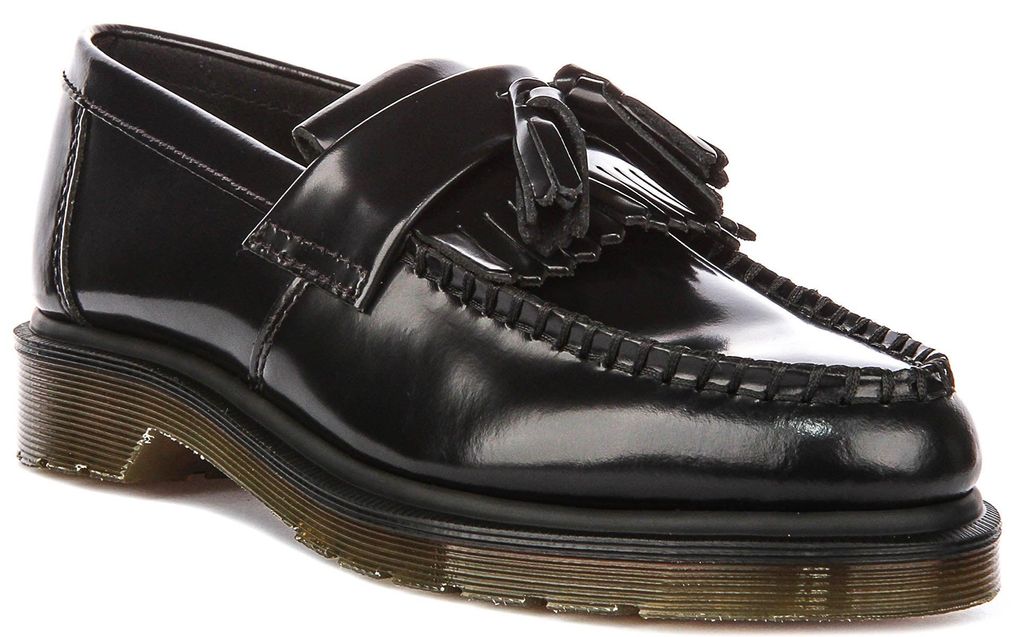 Dr. Martens Adrian Tassel Loafers in Schwarz – Größe 9,5 UK Produktbild 