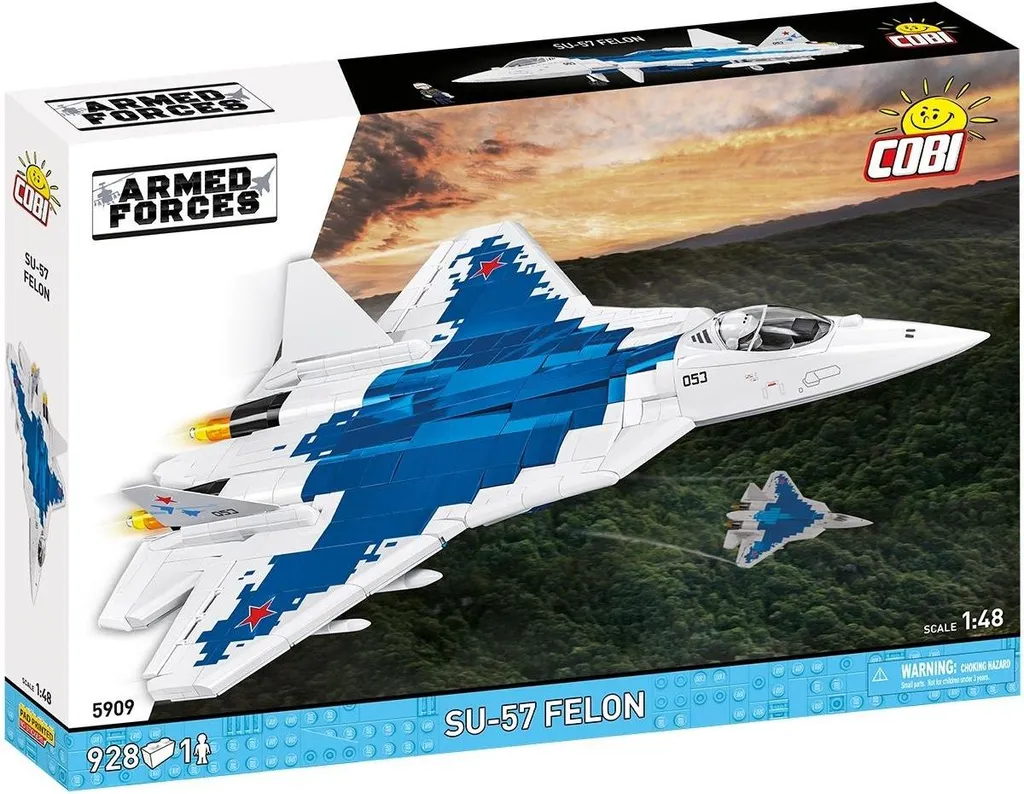 Cobi 5909 Sukhoi Su-57 Felon Armed Forces : Maquette d'Avion de Chasse