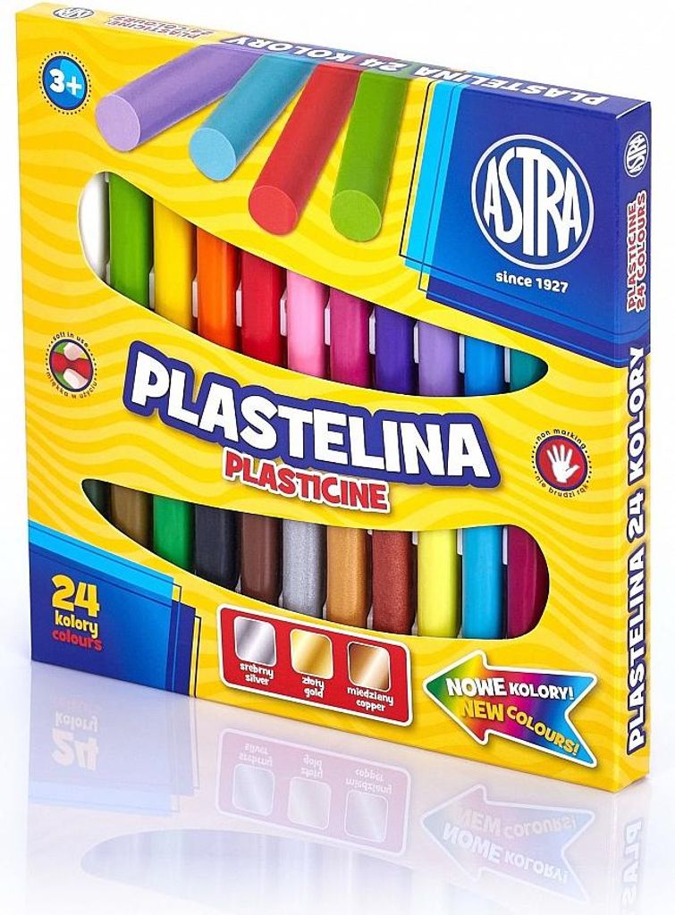 ASTRA Plastilin Basic 24 Farben, 303110001 Produktbild 