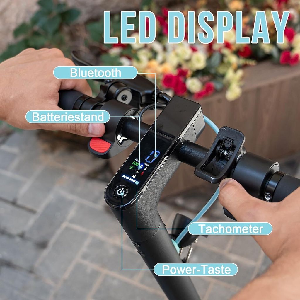 RCB TECH 10" Elektroroller,E-Scooter mit Straßenzulassung Produktbild 13