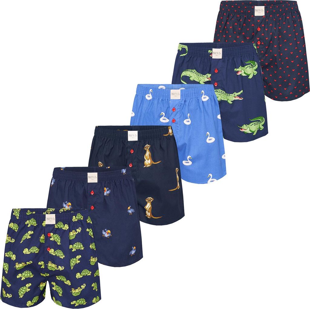 Phil & Co. Berlin Herren Boxer 6-Pack Prints - Mix3 - Größe Produktbild 
