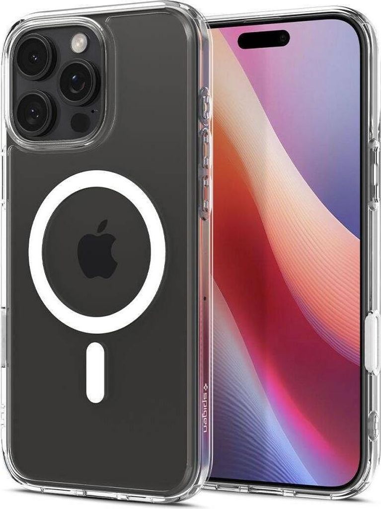 SPIGEN case ULTRA HYBRID "T" MAG kompatibel mit MagSafe passend für IPHONE 16 Pro white