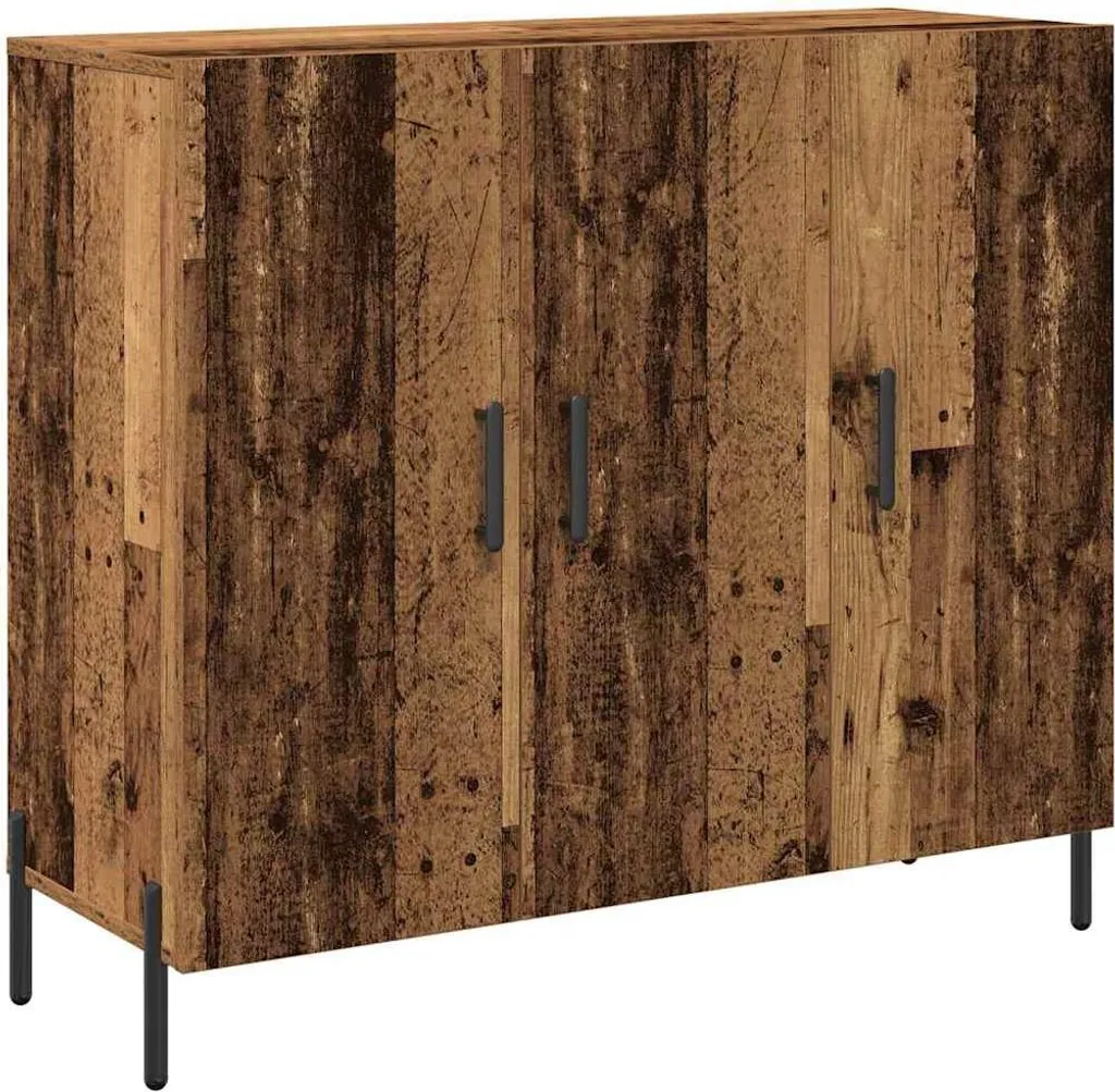 Credenza in legno di recupero 90 x 34 x 80 cm Materiale a base di legno