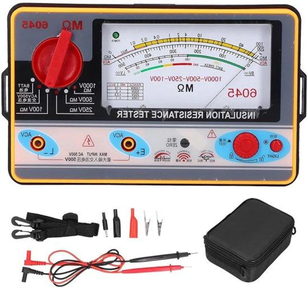 Détecter les fuites électriques - Testeur d'isolation 1000V 2000 MΩ